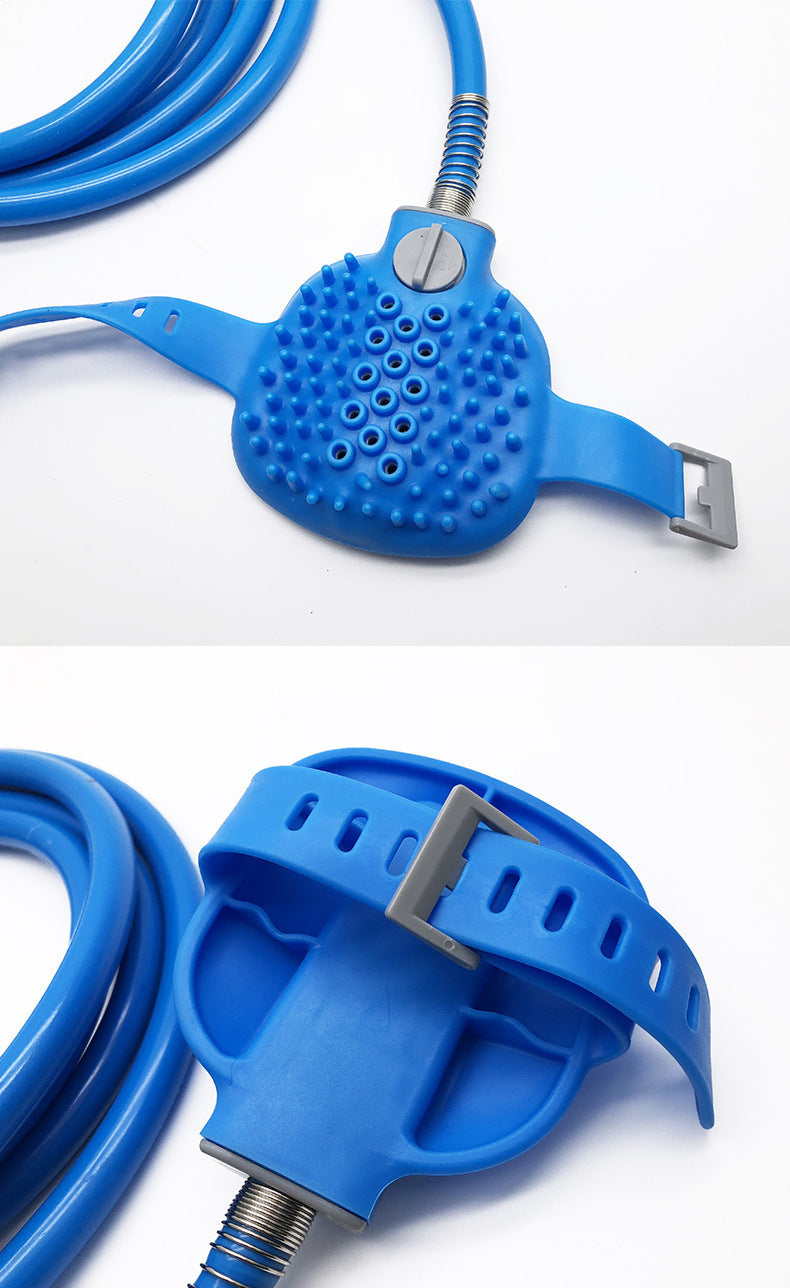 Pet Bathing Gloves Outdoor Shower Dog Bath Silicone Nozzle Hand-held Massage Bath Pet Shower Brush